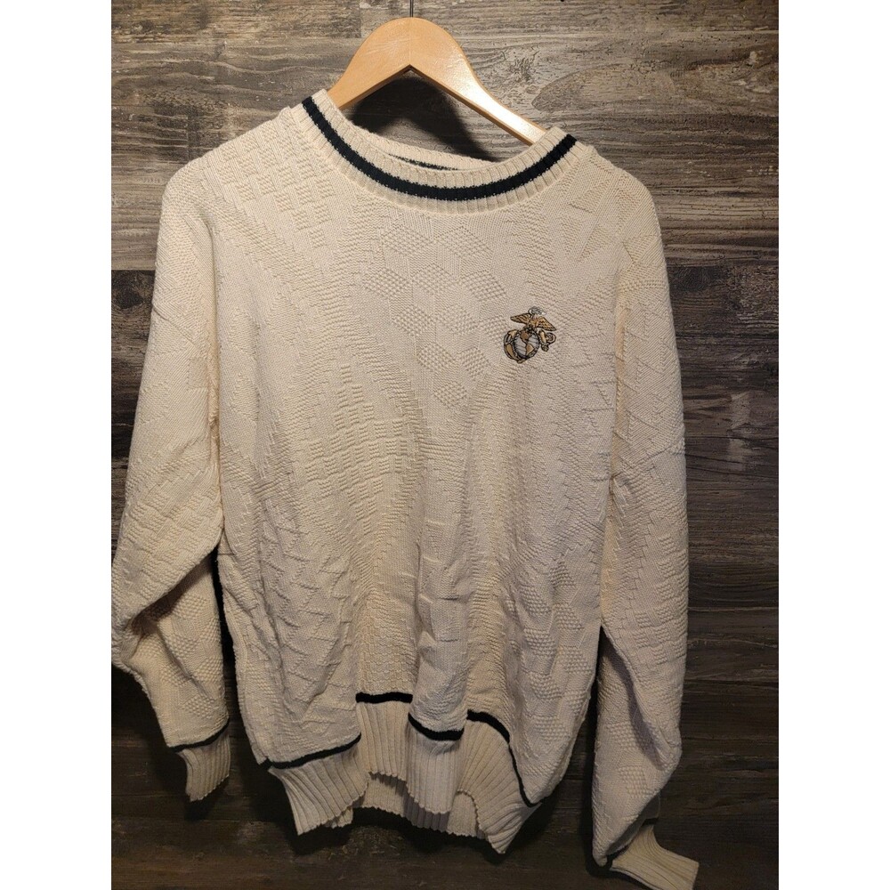 Nutmeg Mills United State Marines  Classic Collection Vintage Sweater L